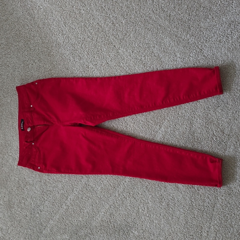 red jeans